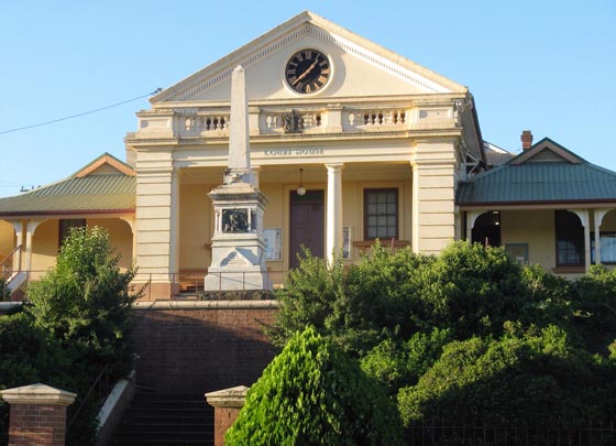 Gundagai courthouse opened 1860. Photo: Peter de Waal