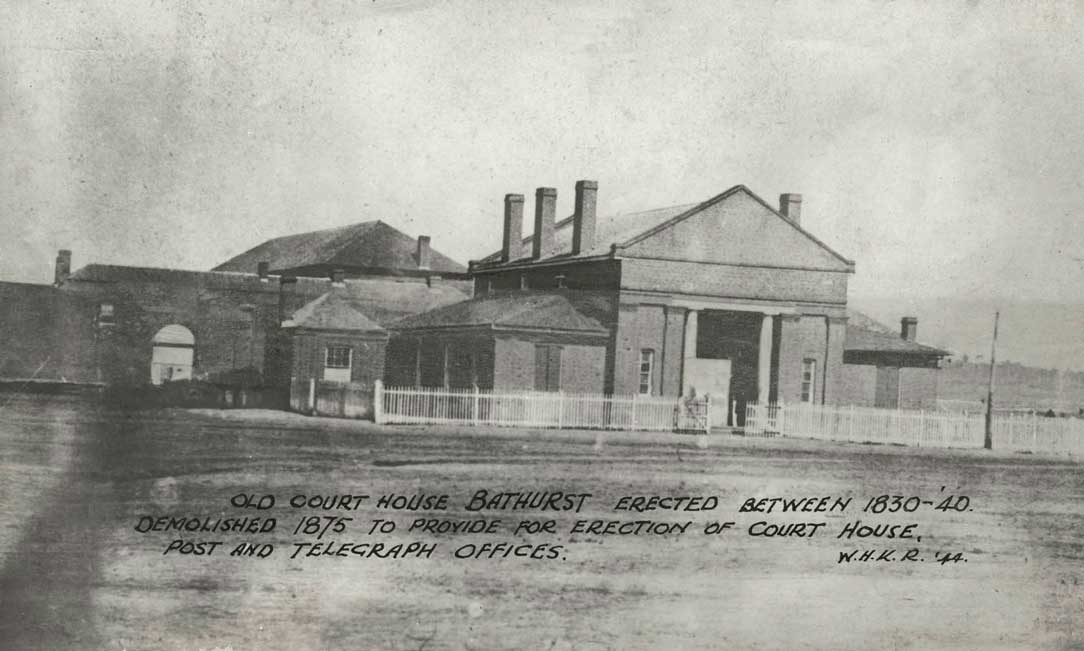 Bathurst, old courthouse, erected between 1830-40. Photo ID: SRNSW 4346_a020_a020000253.jpg