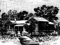 Cudal courthouse. Image: Australian Town and Country Journal, Sat 10 Jan 1885, p. 78. Reproduction: Peter de Waal