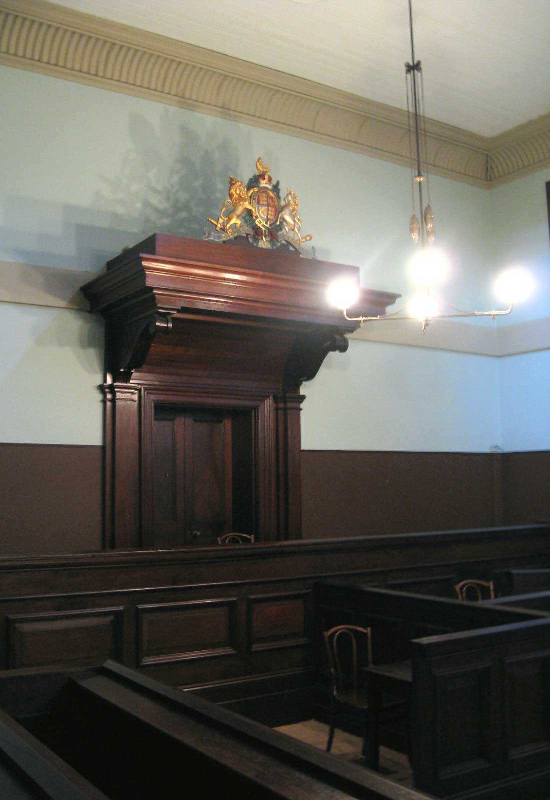 Water Police Court bench. Photo: Peter de Waal