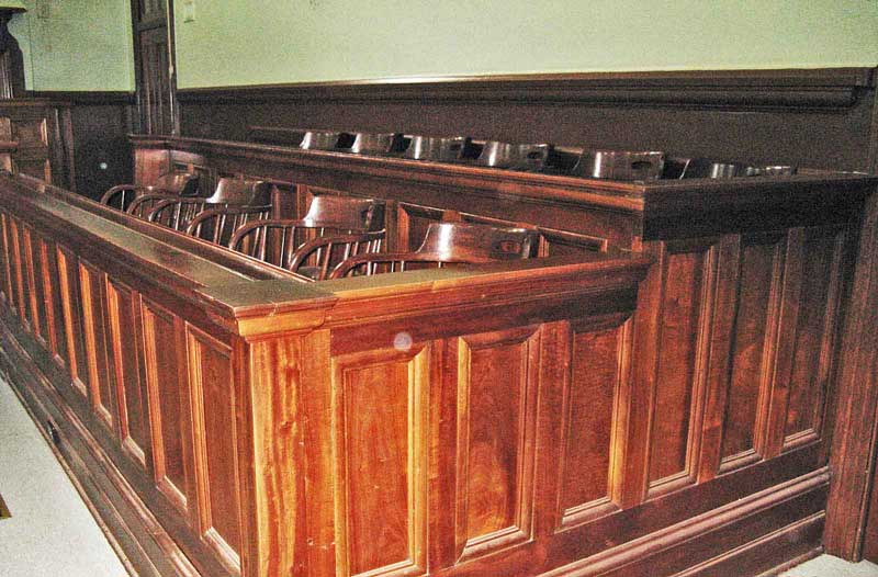 Nyngan courthouse, jury box. Photo: Peter de Waal