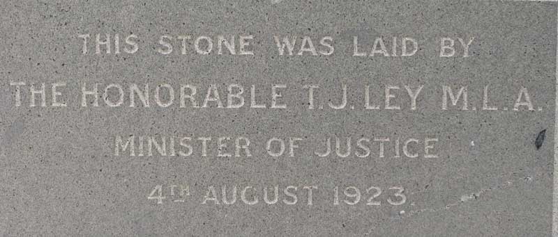 Ryde courthouse foundation stone. Photo: Peter Bonsall-Boone