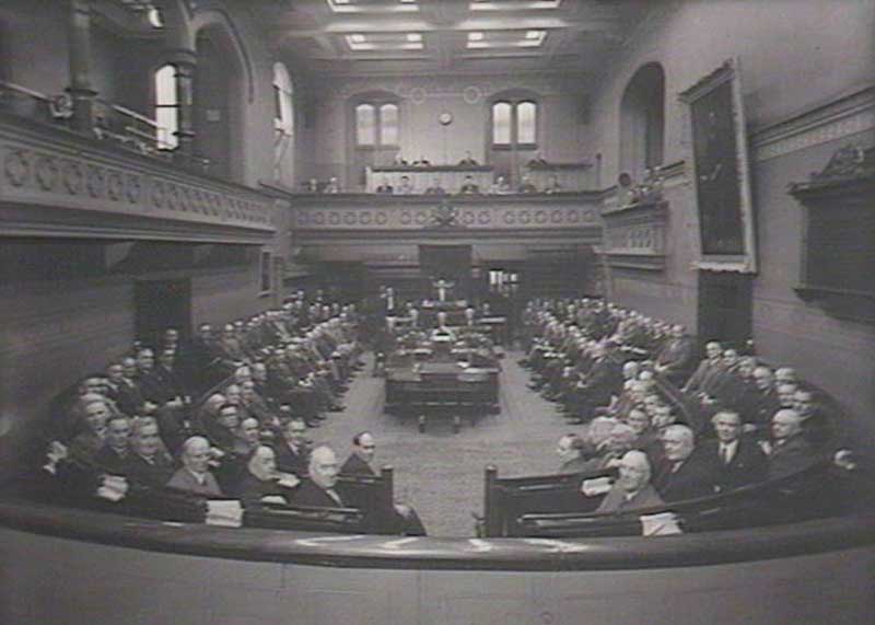 NSW Legislative Council Chamber, 22 May 1951. Image: NSW State Library collection. Reproduction: Peter de Waal