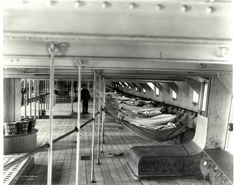 Sobraon boys in their hammocks. Photo ID: SRNSW 4481_a026_000002.jpg