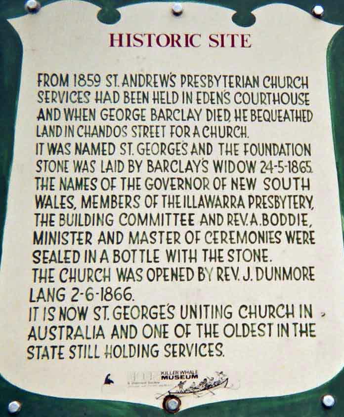 St George Uniting Church’s, notice board, Eden NSW. Photo: Peter de Waal St George Uniting Church’s, notice board, Eden NSW. Photo: Peter de Waal