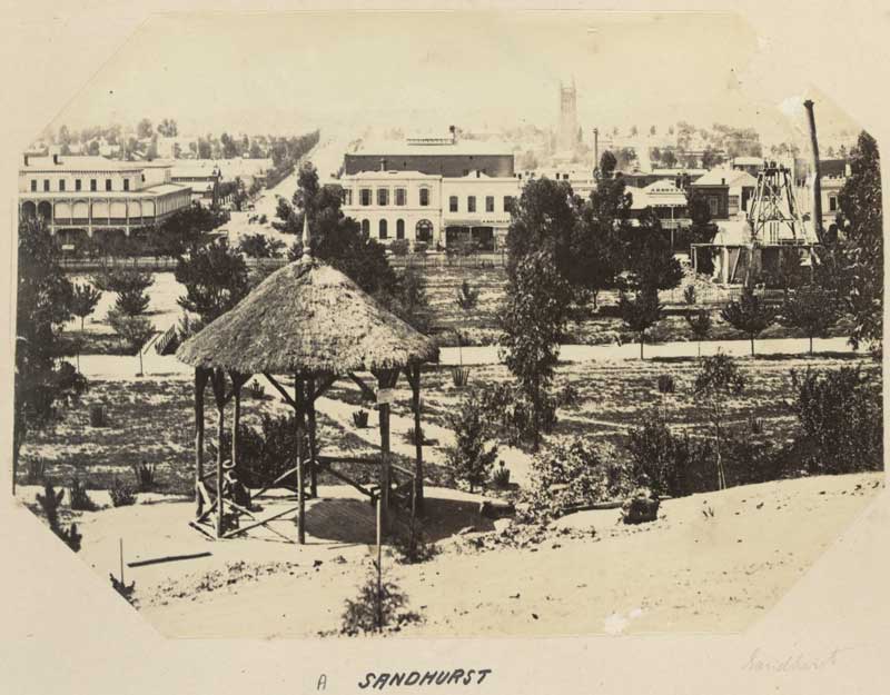 Sandhurst, Vic, c. 1873-1882. Image: Vic State Library collection, H83.429. Reproduction: Peter de Waal