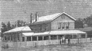 Coonamble courthouse, Aberford Street. Image: Australian Town and Country Journal, Sat 14 Jan 1888, p. 78. Reproduction: Peter de Waal