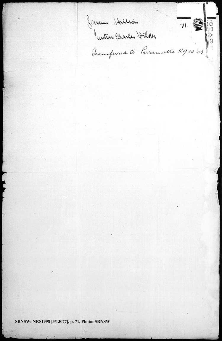 SRNSW: NRS1998, [3/13077], Bathurst Photograph description books, 1 Jan 1893-31 Dec 1898, No. 1189, pp. 71, R5091.