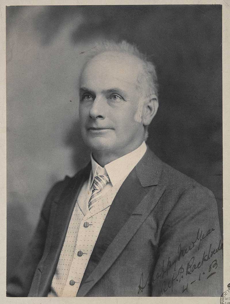 Judge Alfred Paxton Backhouse, 1913. Image: NSW State Library collection. Reproduction: Peter de Waal