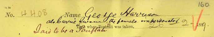Gaol Photo - "Said to be a Pouftah"
