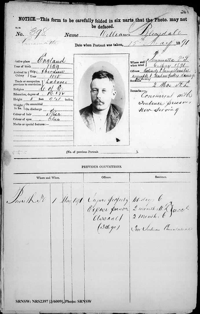 SRNSW: NRS2397, [3/6009], Parramatta photographic description book, 1880-1891, No. 276, p. 41, R5136. Emphasis added. A Laborer ￼￼￼