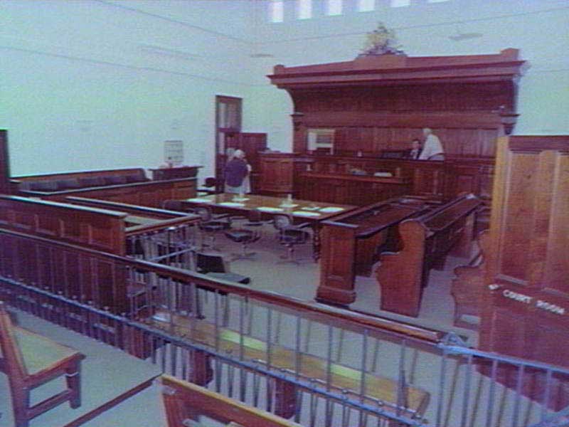 Grafton courthouse interior, 28 Jan 1981. Image: NSW State Library collection. Reproduction: Peter de Waal
