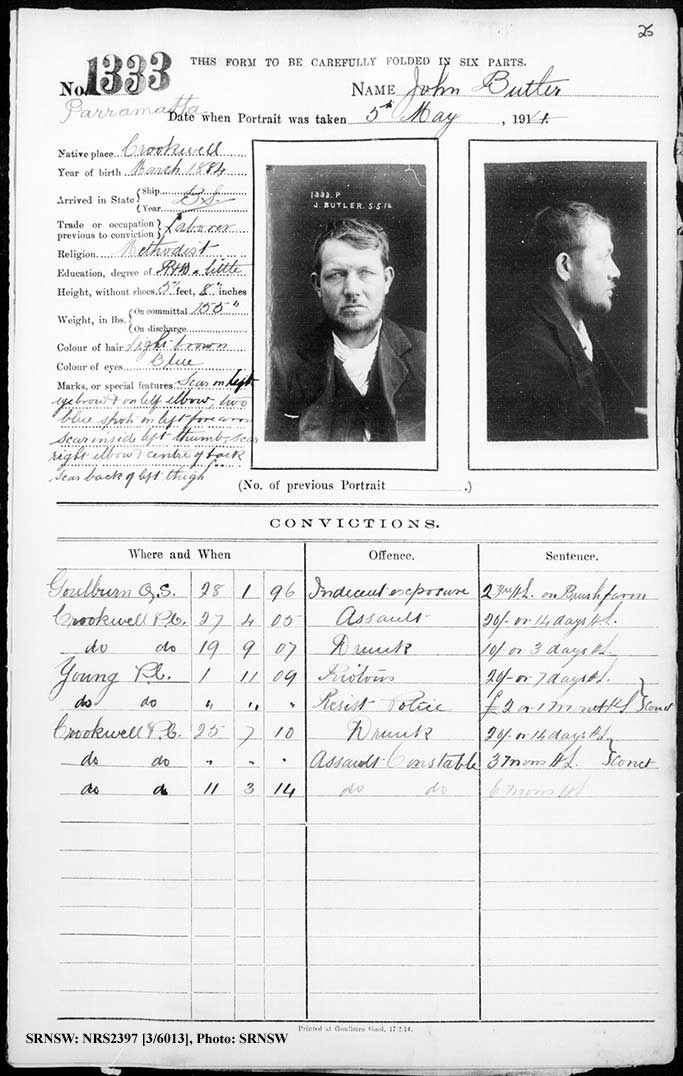 SRNSW: NRS2397, [3/6013], Parramatta photographic description book, 1914-1917, No. 1333, p. 25, R5138. Emphasis added.