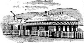 Tenterfield (formerly Mr Donaldson’s Station) courthouse, built 1859. Source: Australian Town and Country Journal, Sat 30 Aug 1879, p.408. Reproduction: Peter de Waal Tenterfield (formerly Mr Donaldson’s Station) courthouse, built 1859. Source: Australian Town and Country Journal, Sat 30 Aug 1879, p.408. Reproduction: Peter de Waal