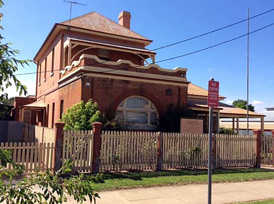 Holbrook (formerly Ten Mile Creek then Germanton changed to Holbrook during 1915) courthouse, built 1873. Photo: Peter de Waal Holbrook (formerly Ten Mile Creek then Germanton changed to Holbrook during 1915) courthouse, built 1873. Photo: Peter de Waal