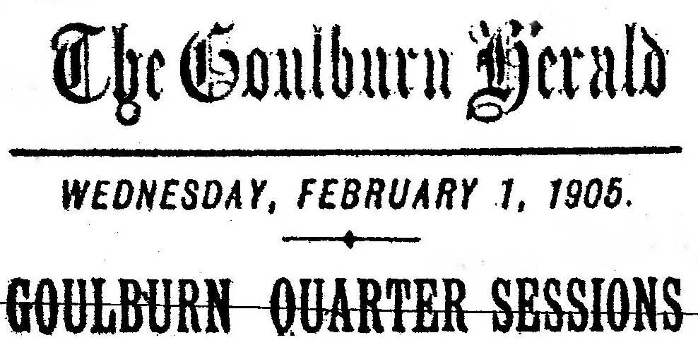 The Goulburn Herald masthead. Reproduction: Peter de Waal The Goulburn Herald masthead. Reproduction: Peter de Waal
