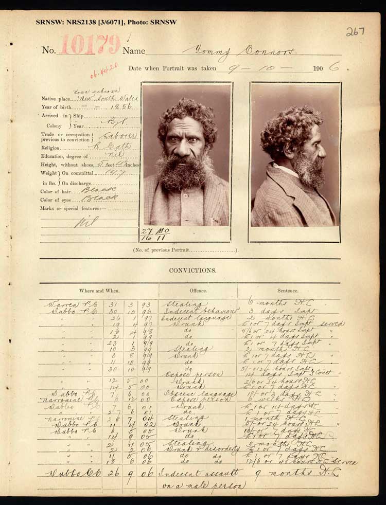 SRNSW: NRS2138, [3/6071], Darlinghurst Photograph description books, 1905-1907, No. 10179, p. 267, R5111. Emphasis added.