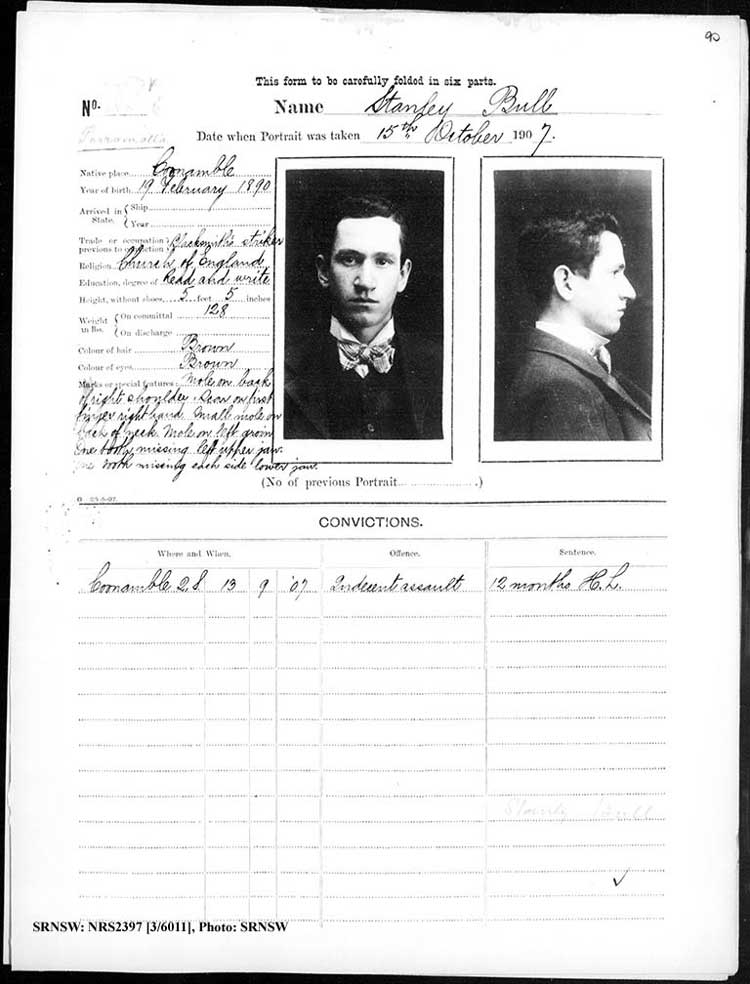 SRNSW: NRS2397, [3/6011], Parramatta gaol photographic description book, 29 Aug 1905-11 Nov 1909, No. 927, p. 90, R5137.