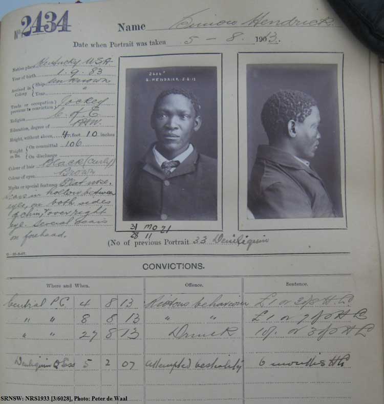 SRNSW: NRS1933, [3/6028], Photograph descriptions books (Foreigners), 1898-1928, No. 2434, p. –.