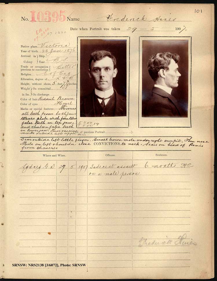 SRNSW: NRS2138, [3/6072], Darlinghurst Photograph description books, 1907-1909, No. 10395, p. 101, R5112.