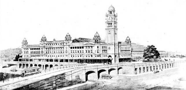 Central Railway Station, Sydney. Formally opened 4 Aug 1906. Source: The Sydney Mail and NSW Advertiser, Wed 8 Aug 1906, p.356. Reproduction: Peter de Waal Central Railway Station, Sydney. Formally opened 4 Aug 1906. Source: The Sydney Mail and NSW Advertiser, Wed 8 Aug 1906, p.356. Reproduction: Peter de Waal