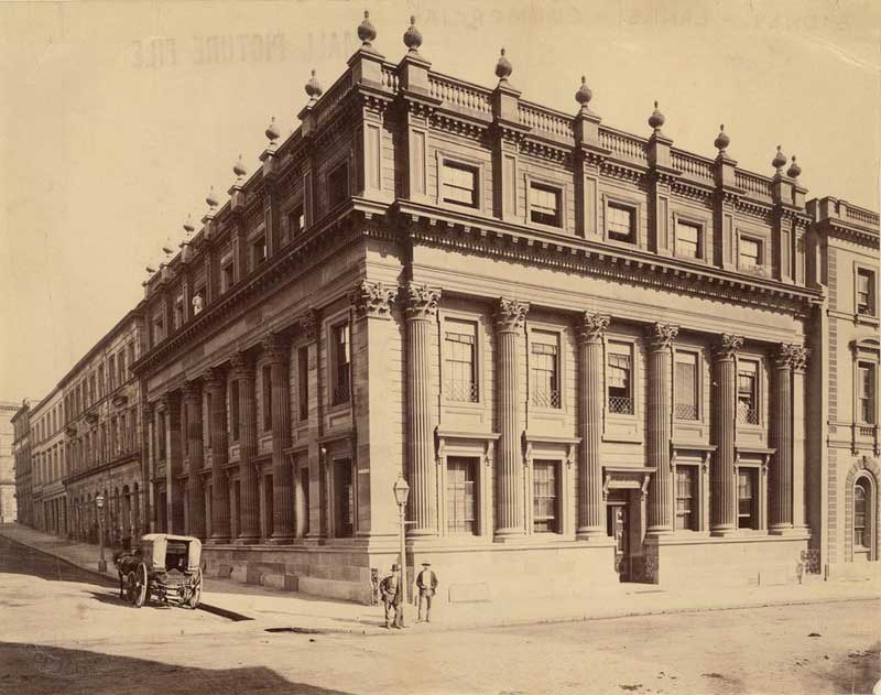 Commercial Bank, Sydney, c. 1880s. Image: NSW State Library collection. Reproduction: Peter de Waal