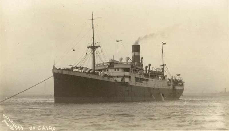 City of Cairo (merchant ship), n.d. Image: NSW State Library collection. Reproduction: Peter de Waal