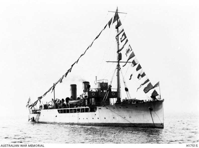 The Australian Navy sloop HMAS Geranium. Image: Australian War Memorial, H17515. Reproduction: Peter de Waal