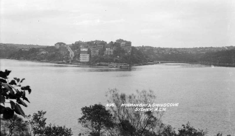 Mosman Bay and Sirius Cove, c. 1928-1932. Image: NSW State Library collection. Reproduction: Peter de Waal