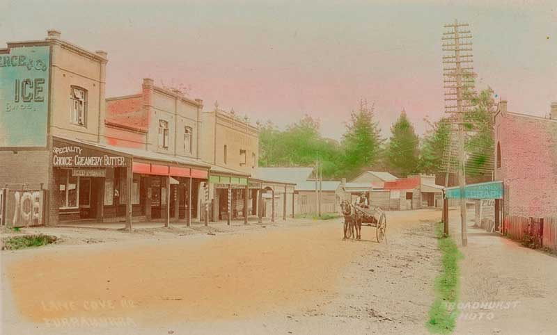 Lane Cove Road, Turramurra, c. 1900-1927. Image: NSW State Library collection. Reproduction: Peter de Waal