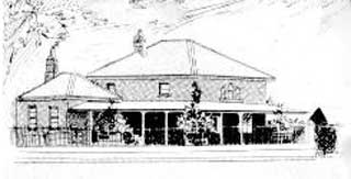 Tumut courthouse, built 1875. Image: Australian Town and Country Journal, Sat 12 Dec 1896, p. 27. Reproduction: Peter de Waal