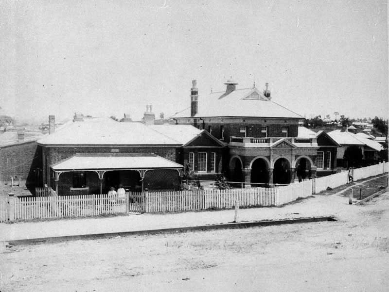Old Police Station and Court House - Kempsey, NSW, c. 1900. Image: NSW State Library collection. Reproduction: Peter de Waal
