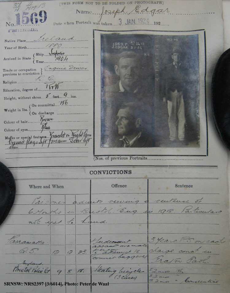 SRNSW: NRS2397, [3/6014], Parramatta photographic description book, 1917-1928, No. 1569, p. 87, R5138.