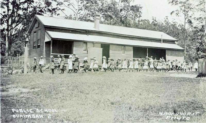 Ourimbah Public School, c. 1900-1927. Image: NSW State Library collection. Reproduction: Peter de Waal