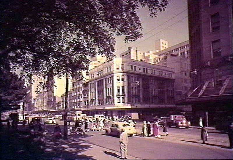 St. James Hotel, corner Market Street, looking south along Elizabeth Street, Sydney, Feb 1961. Image: NSW State Library collection. Reproduction: Peter de Waal