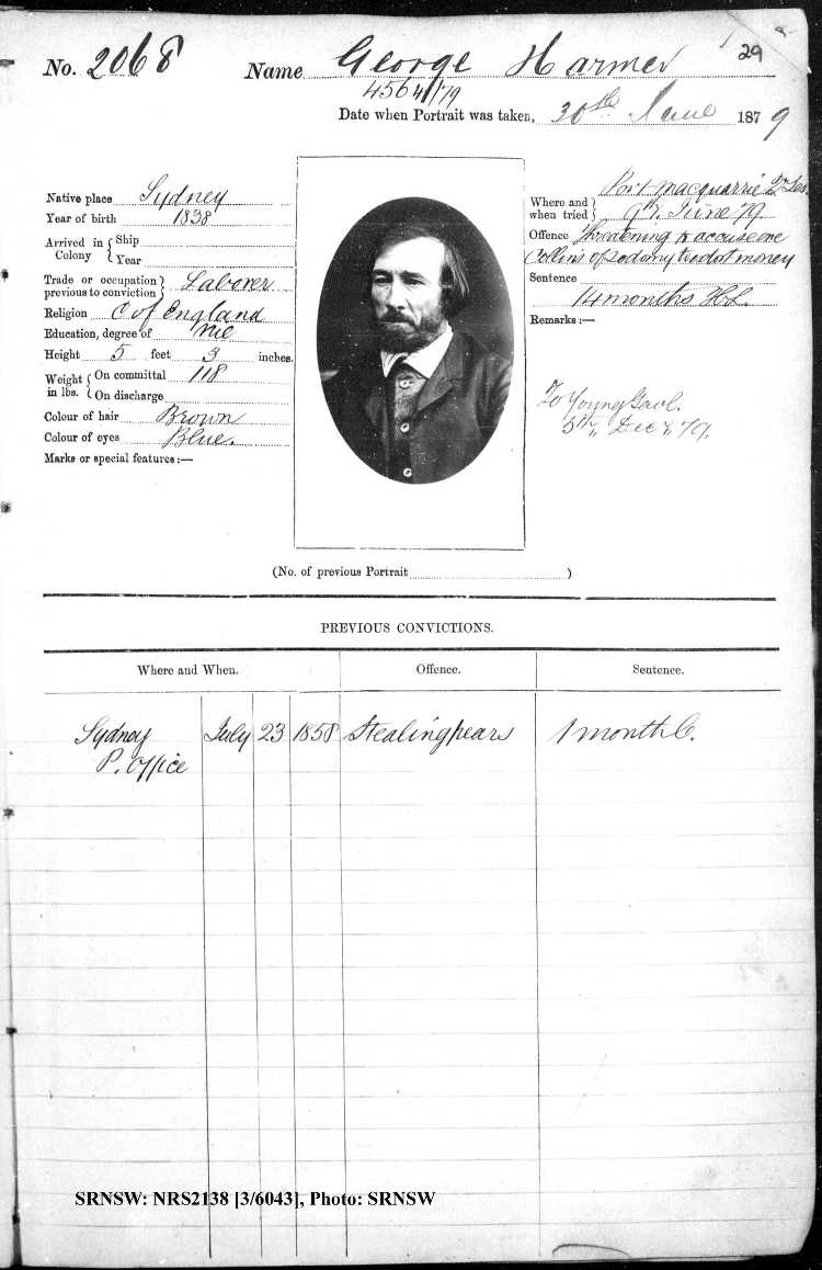 1858, George Harmer 1858, George Harmer